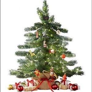 🎄FAO Schwarz Mini Holiday Ornament and Tree Set